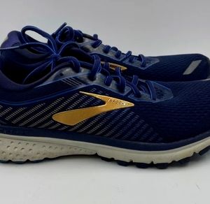 Brooks men's Ghost 12 running shoes Blue w/ Gold